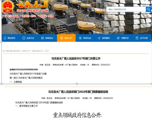木厂镇2018年度政府信息与政务公开工作年度报告
