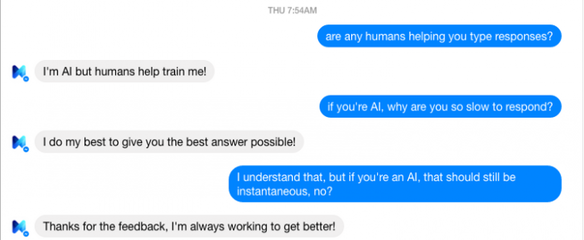 反图灵测试成功证明:Facebook M的背后确实有人工辅助存在